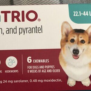 Flea & Tick Control for 22-44 Lbs Medium Dogs New Box 6 doses